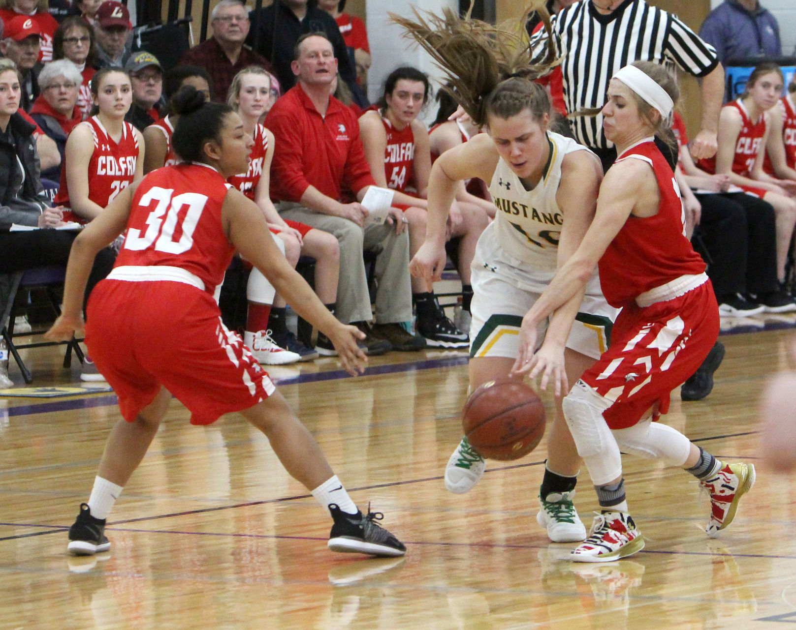 Colfax vs Melrose-Mindoro girls basketball 3-2-19